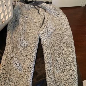 fuzzy pants, L